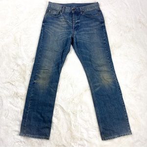 BURBERRY London Men's Blue Striaght Fit Jeans size 32 Pants Made in Italy